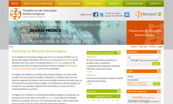 Plataforma de Mercados Biotecnológicos